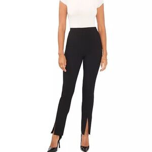 1.STATE Women's Straight Leg Front Slit Ankle Pant